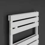 Modern white radiator, heating panel for home or office, sleek design, high-efficiency heating solution, POSH Rads.