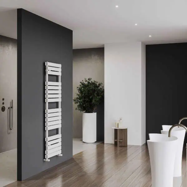 Carisa Plata Double Bath White Designer Towel Rail
