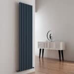 Carisa Tallis Vertical Anthracite Designer Radiator