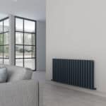 Carisa Tallis Double Horizontal Anthracite Designer Radiator