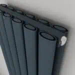 Metal radiator with modern design, high-quality heating radiator for home or office use.