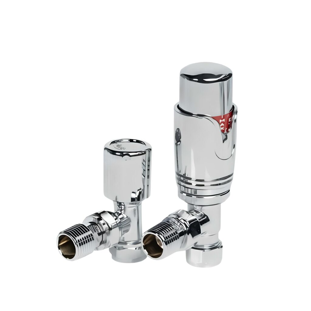 Buy Thermostatic Angled Valves Chrome Poshrads