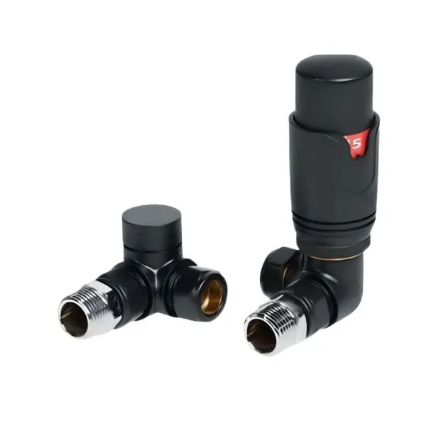Flexible radiator valves for efficient heating control, compatible with British standard pipes.