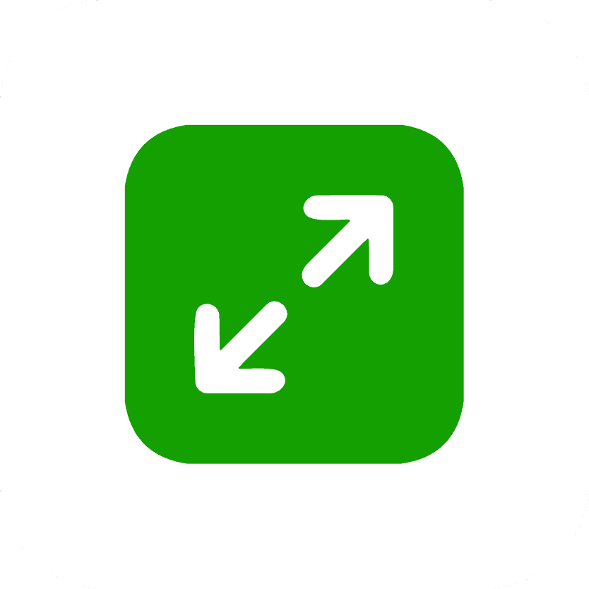 Green emergency exit direction sign, arrow pointing up and left, safety symbol for evacuation routes.