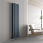 Carisa Nemo Double Vertical Dark Grey Designer Radiator
