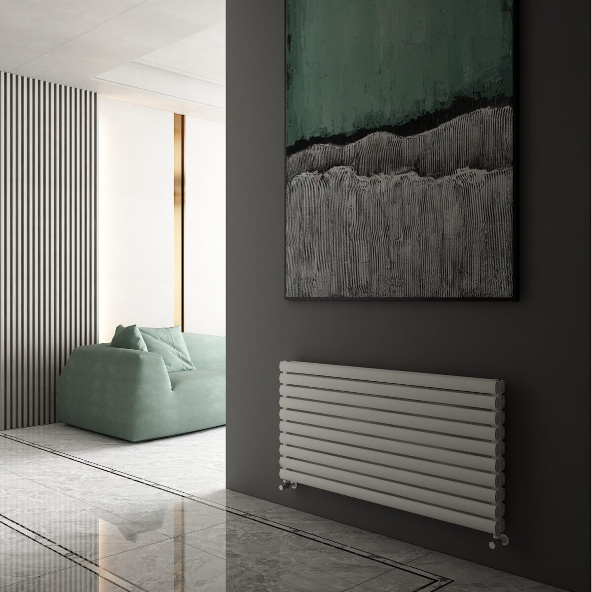 Carisa Tallis XL Double White Designer Radiator