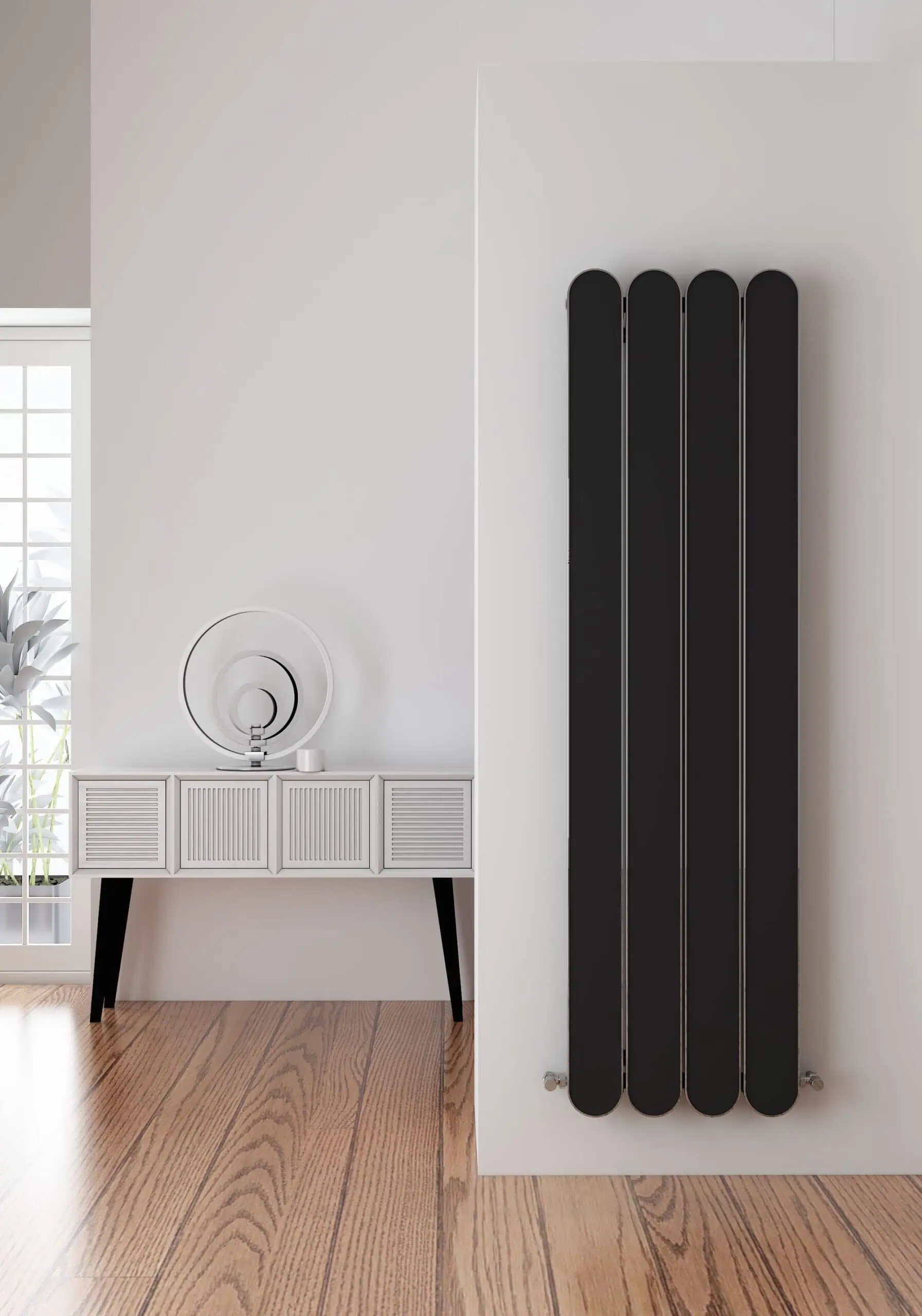 Carisa Magico Vertical Black Designer Radiator Carisa Magico Vertical Black Designer Radiator