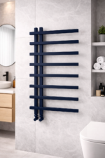 Carisa Terra L Navy Blue Designer Towel Rail