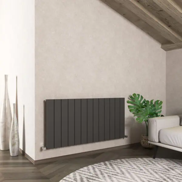 Nemo Horizontal Dark Grey Designer Radiator