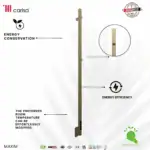 Pole-mounted energy-saving heating panel with adjustable temperature, energy conservation, and eco-friendly design.
