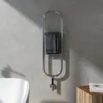 Felix Mirror Polished Electric Designer Towel Rail