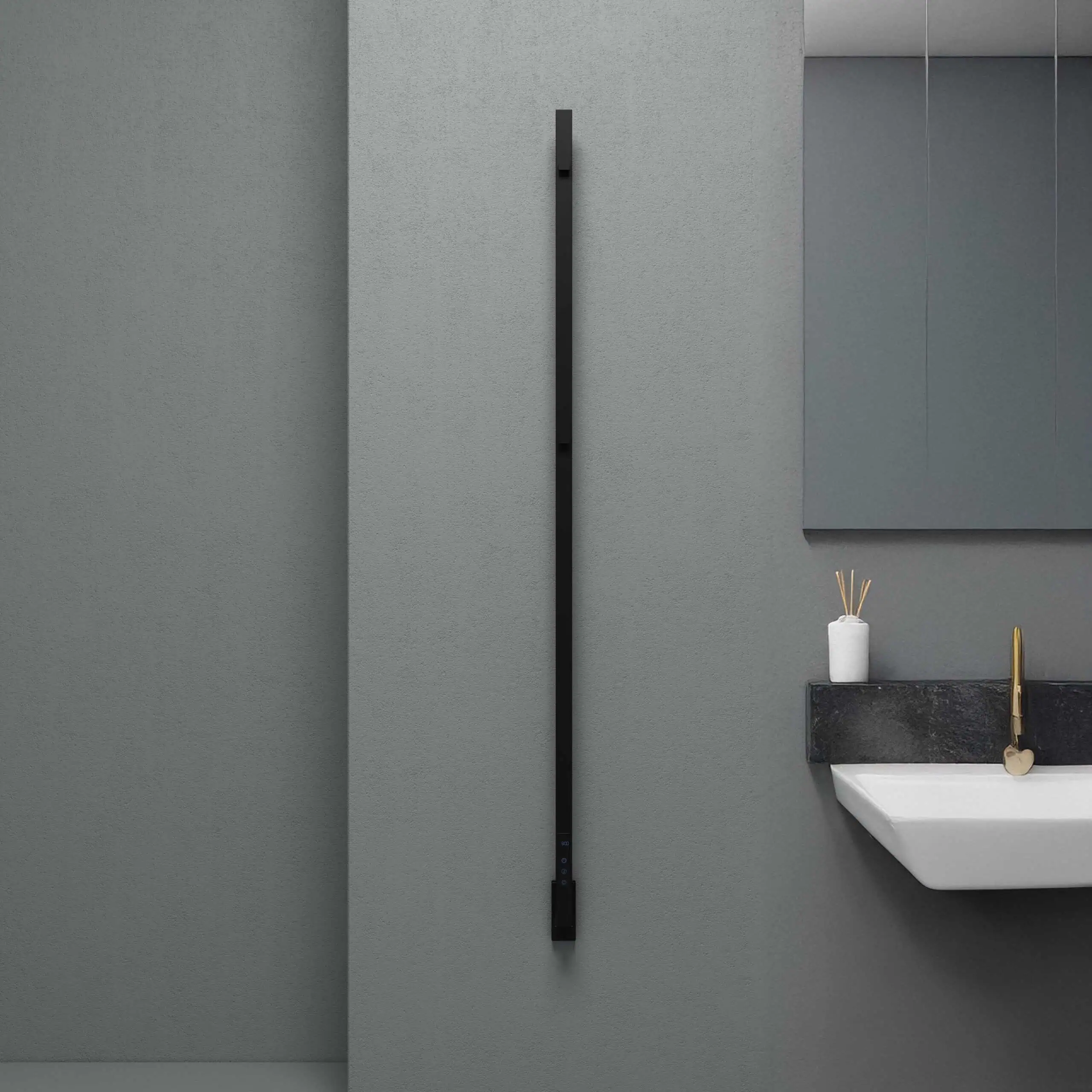 Maxim Matt Black Electric Designer Towel Rail Maxim Matt Black Electric Designer Towel Rail