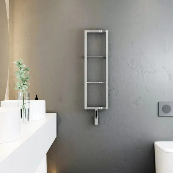 Vero Mirror Polished Electric Designer Towel Rail