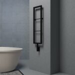 Vero Matt Black Electric Designer Towel Rail
