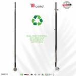 Reclaimed recycled stainless steel shower panel eco-friendly biodegradable.