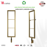 Carisa Vero Brushed Brass PVD Electric Designer Towel Rail - Image 3