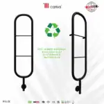 Reclaimed recycled material gym equipment fitness element for eco-conscious workout environments.