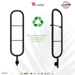 Carisa Felix Mirror Polished Electric Designer Towel Rail - Image 4