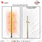 Radiator with advanced thermal conductivity for efficient heating.