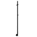 Coat rack stand with multiple hooks for hanging garments and accessories.